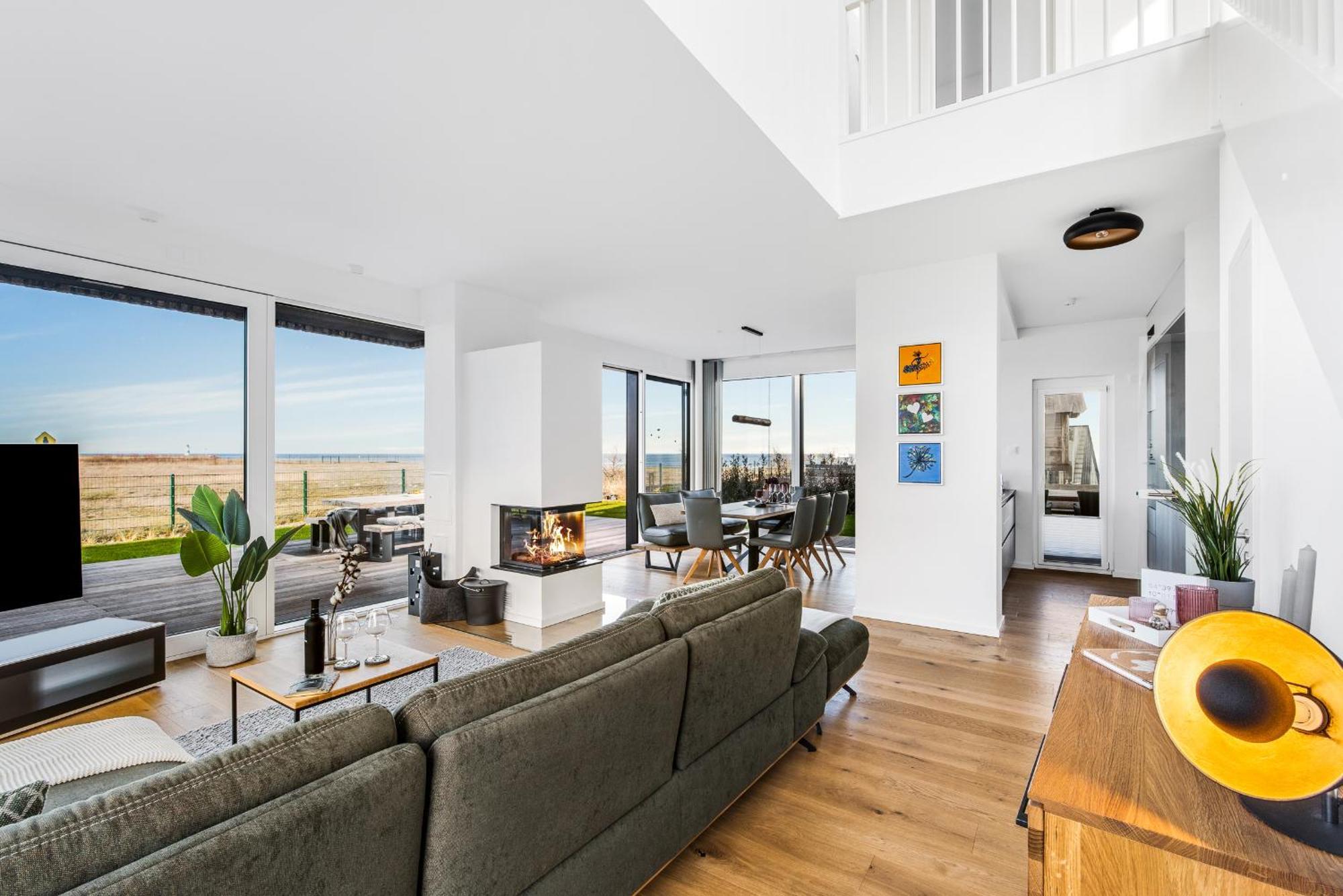 Villa King Erste Lage, Dachterrasse, Meerblick, Carport, Kamin, Sauna, Terrasse, Aussenrolllaeden Olpenitz Exterior foto